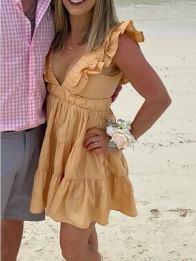 Abercrombie & Fitch Pale yellow summer dress